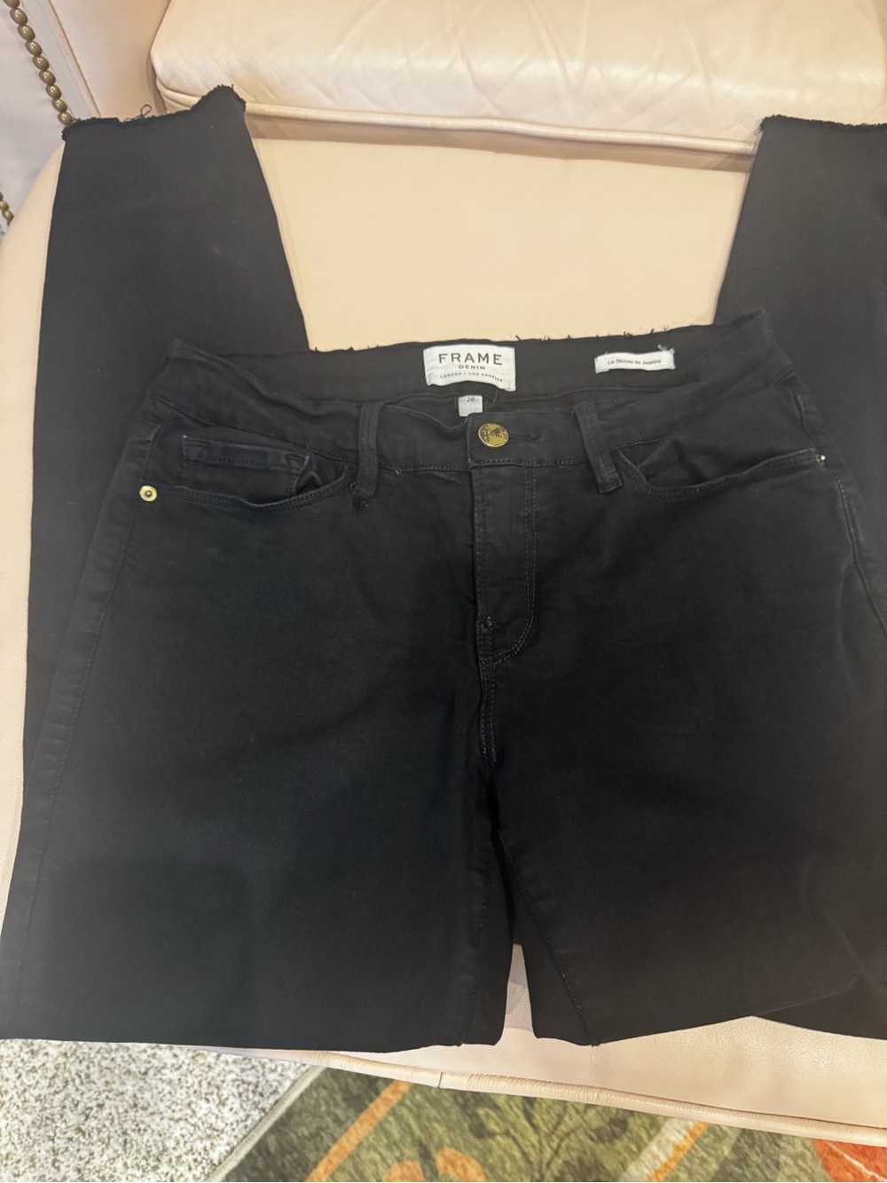 Frame black Le Skinny De Jeanne, size 28